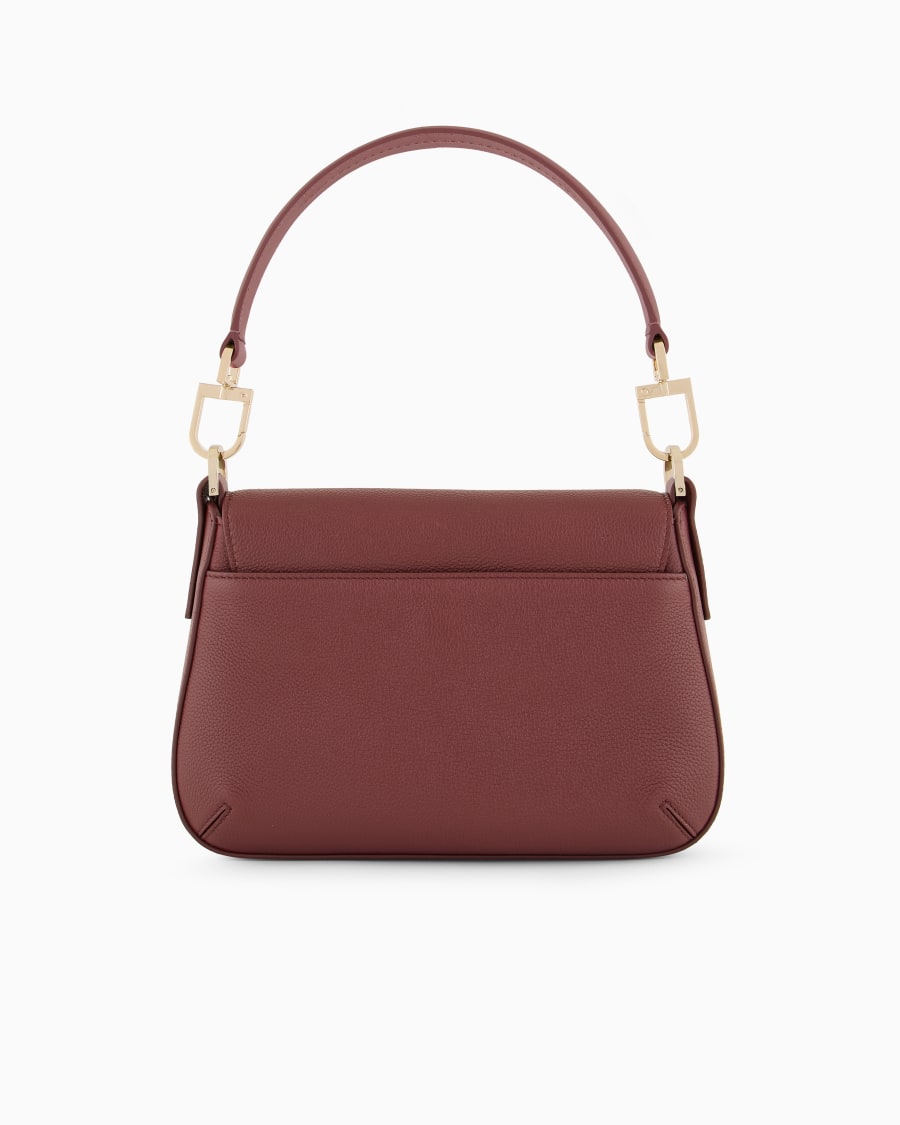 The world of armani BORSA A MANO PICCOLA LA PRIMA SOFT IN PELLE GRANATA ASV Spedizione Gratuita