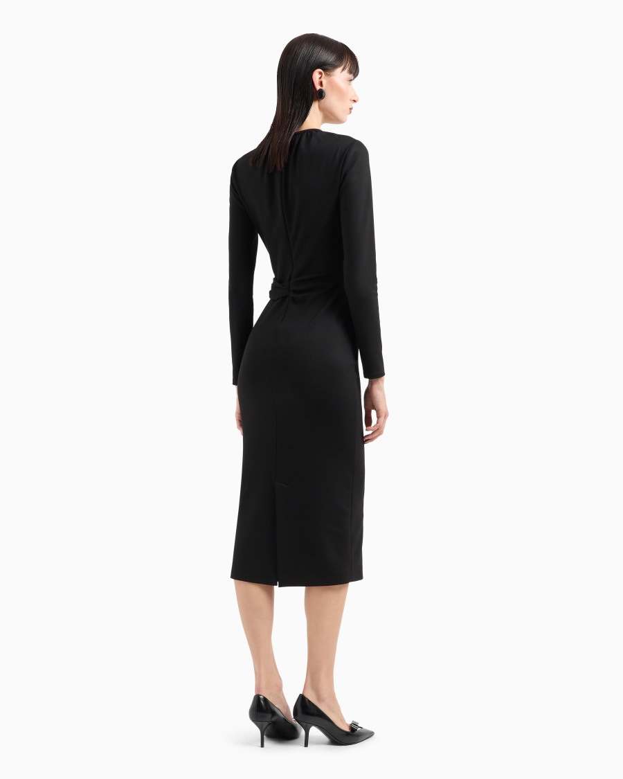 The world of armani VESTITO LONGUETTE IN MISTO VISCOSA ASV Shopping Online