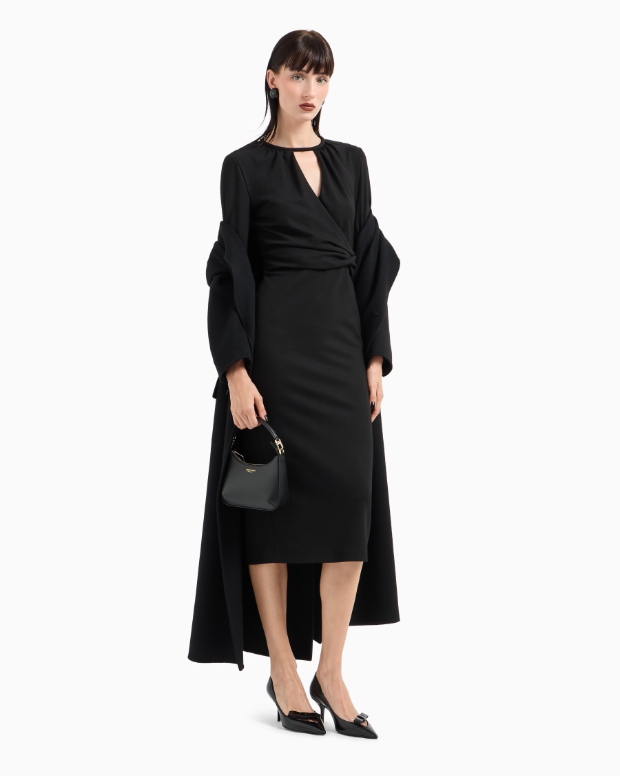 The world of armani VESTITO LONGUETTE IN MISTO VISCOSA ASV Shopping Online