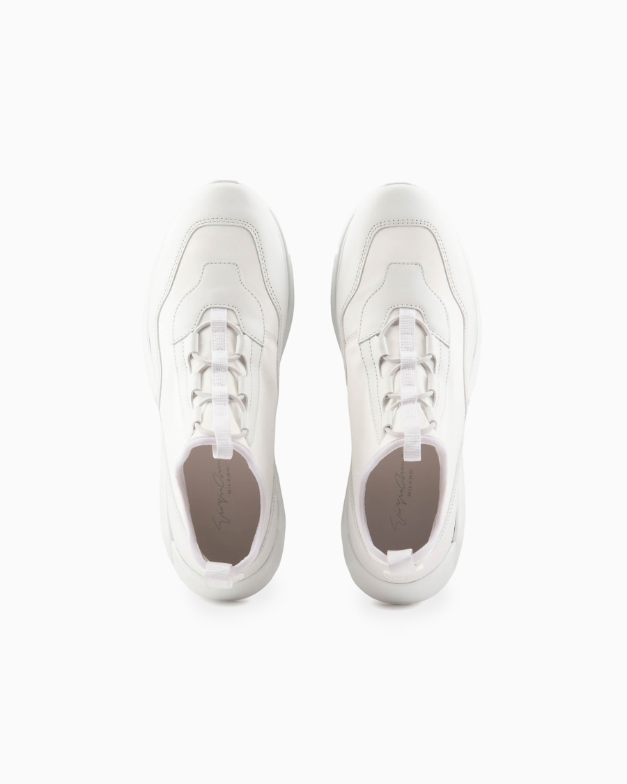 The world of armani SNEAKERS IN TESSUTO TECNICO E PELLE Sottocosto