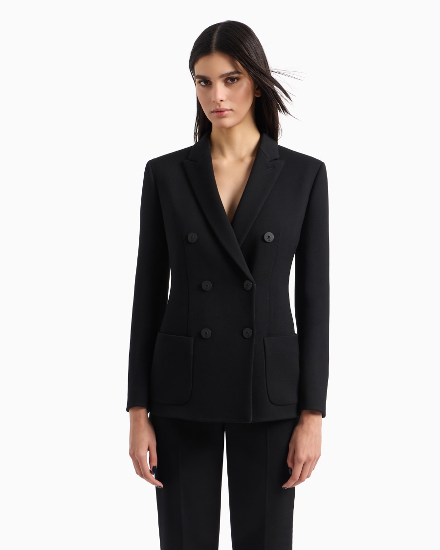 The world of armani GIACCA DOPPIOPETTO IN LANA DOUBLE STRETCH Outlet