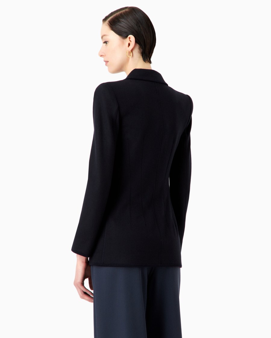 The world of armani GIACCA IN JERSEY DI PURO CASHMERE In Vendita