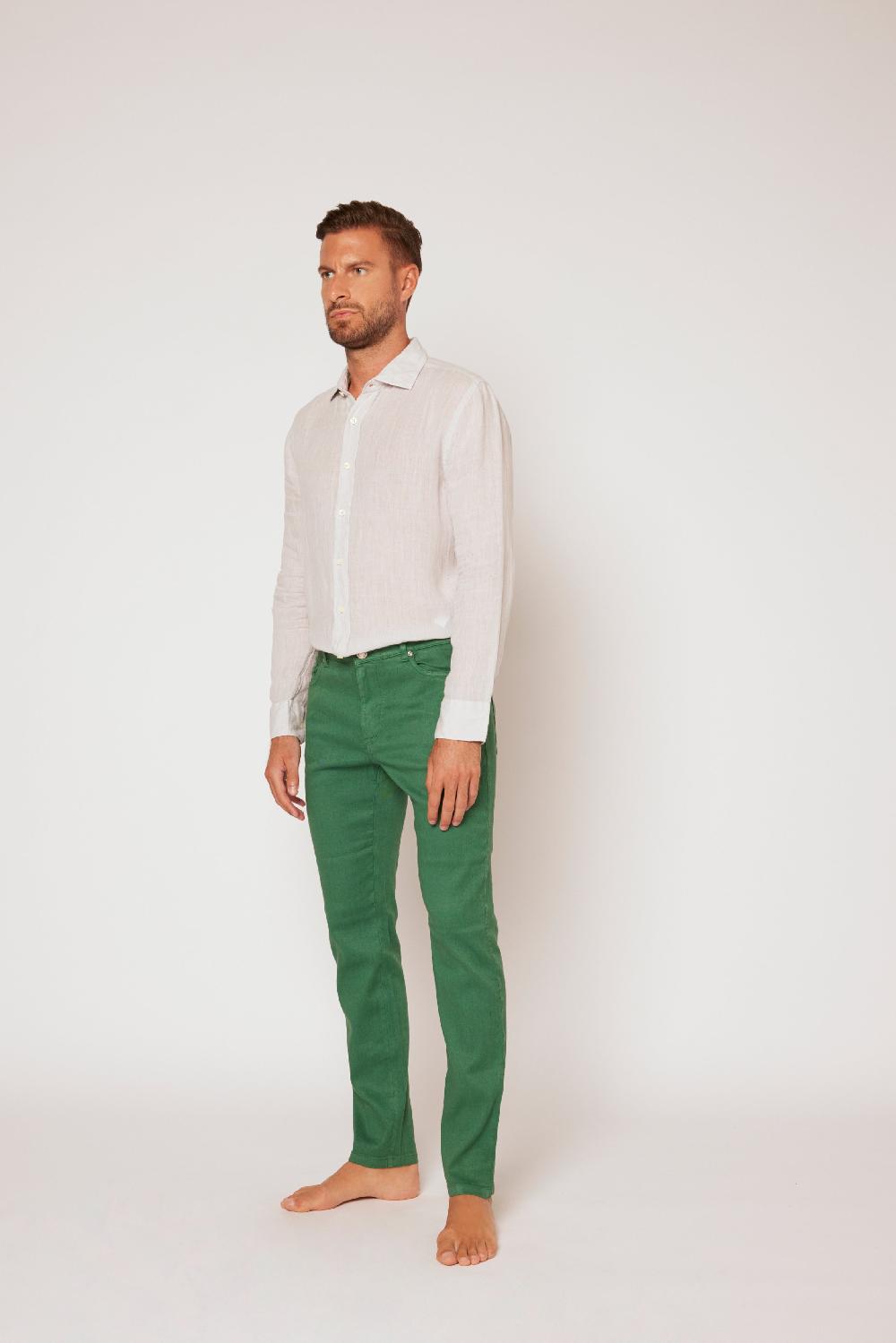 120% Lino 5 Pocket Regular Pant Vendite Flash
