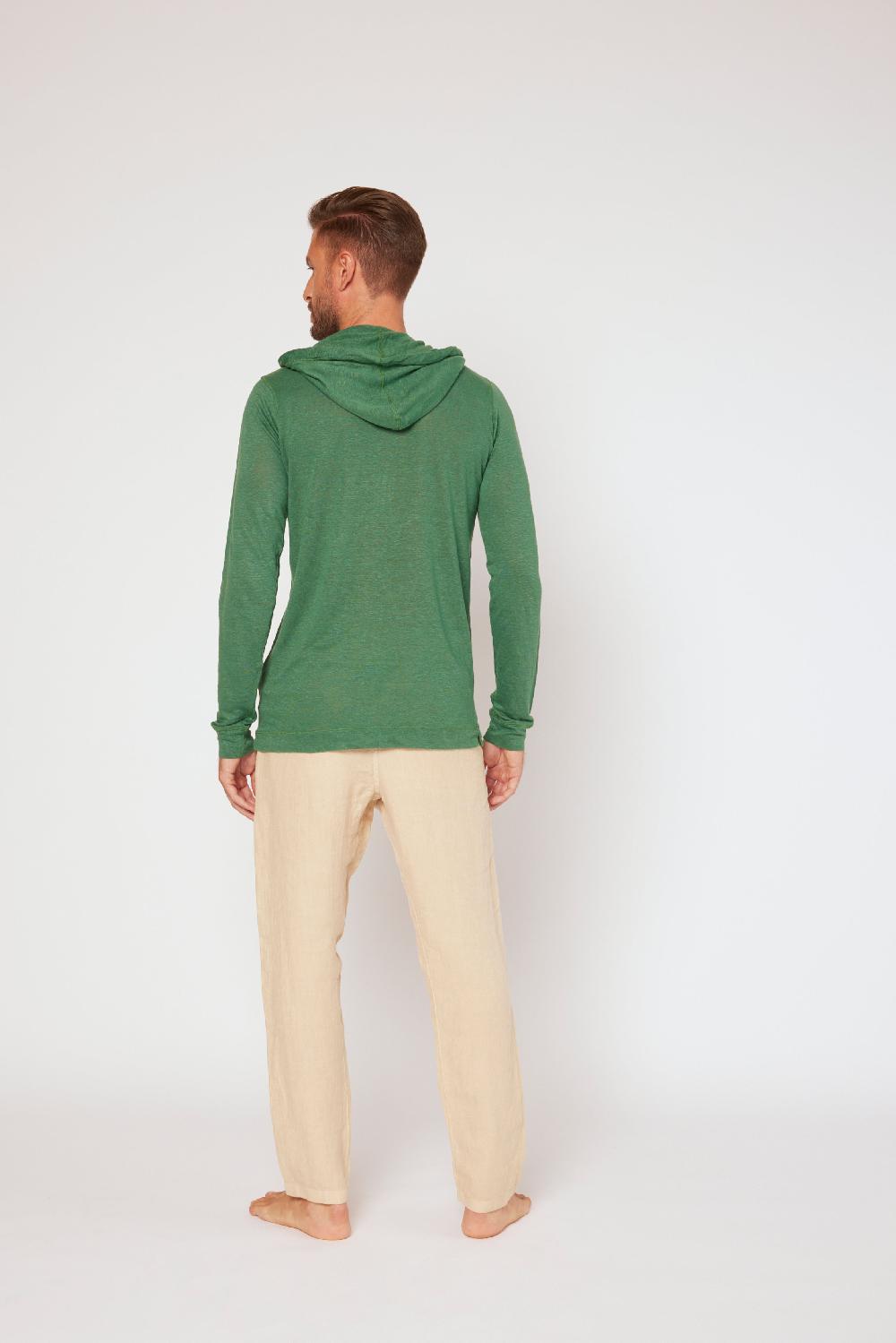 120% Lino Long Sleeve Hoodie Sostegno trimestrale