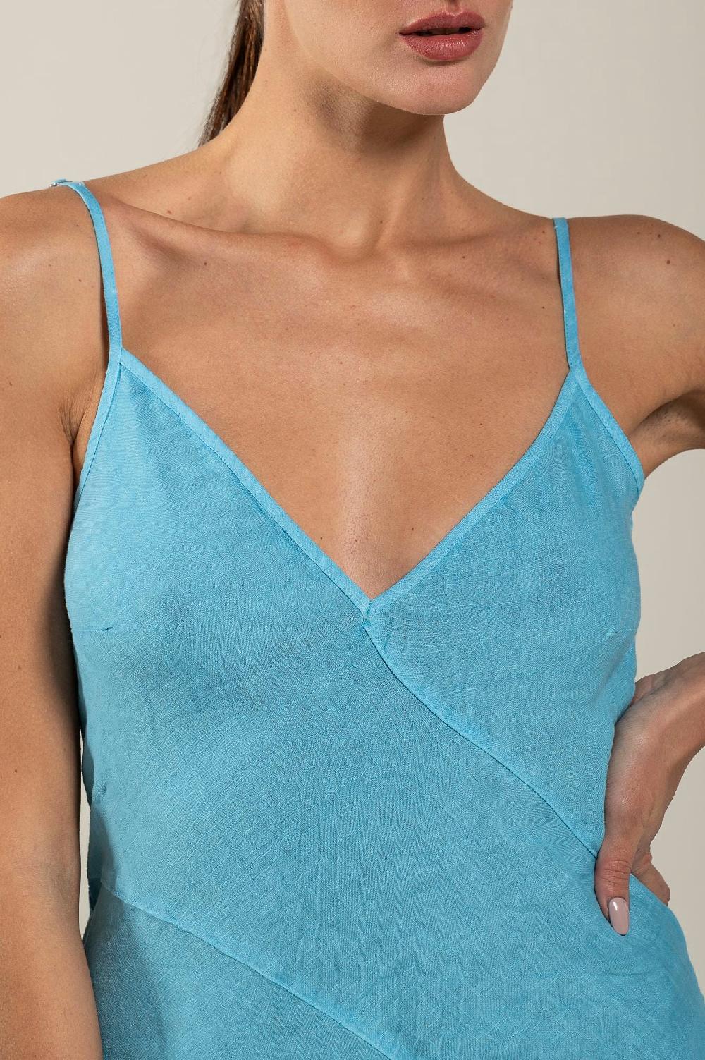 120% Lino Maxi Dress Promozione Limitata