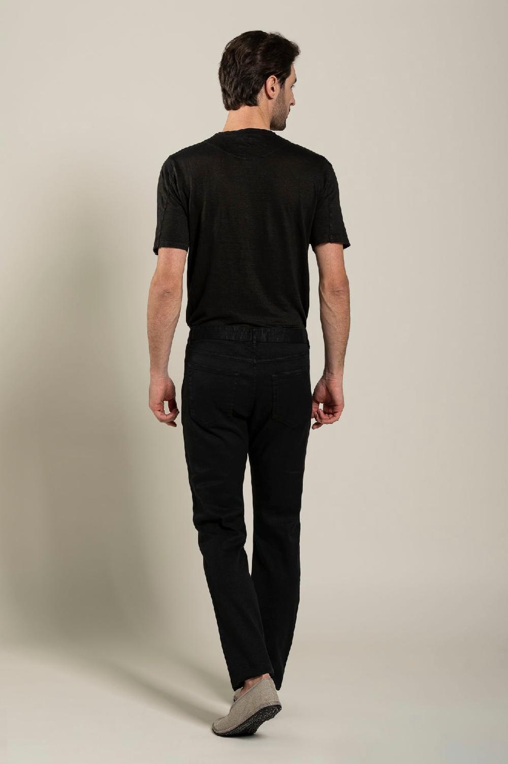 120% Lino 5 Pocket Slim Fit Pants Soddisfazione Garantita
