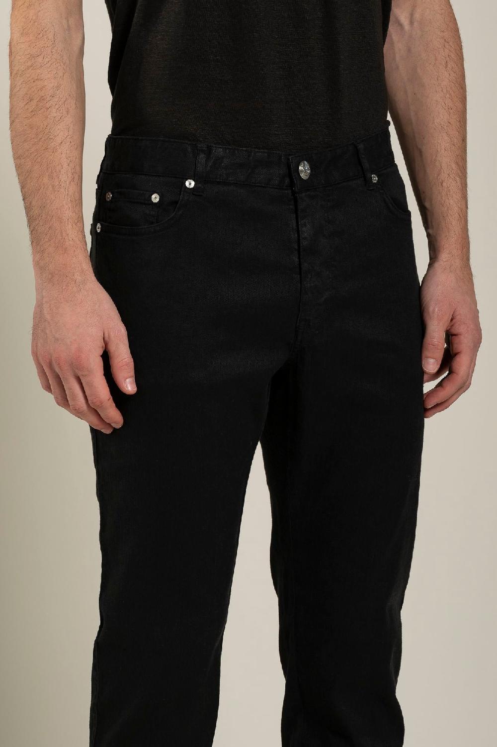 120% Lino 5 Pocket Slim Fit Pants Soddisfazione Garantita