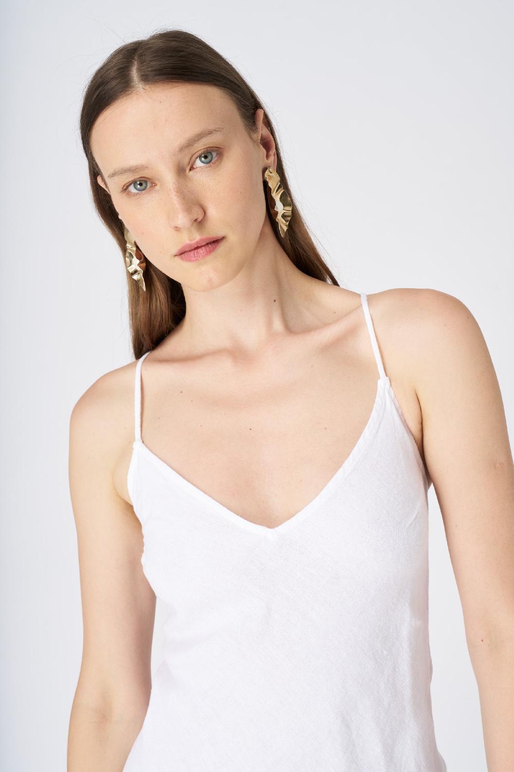 120% Lino Slip Dress Flash Sale