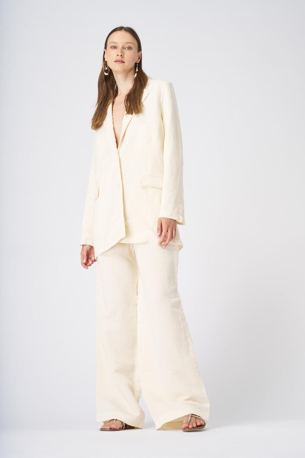 120% Lino Tailored Linen Blazer Sottocosto