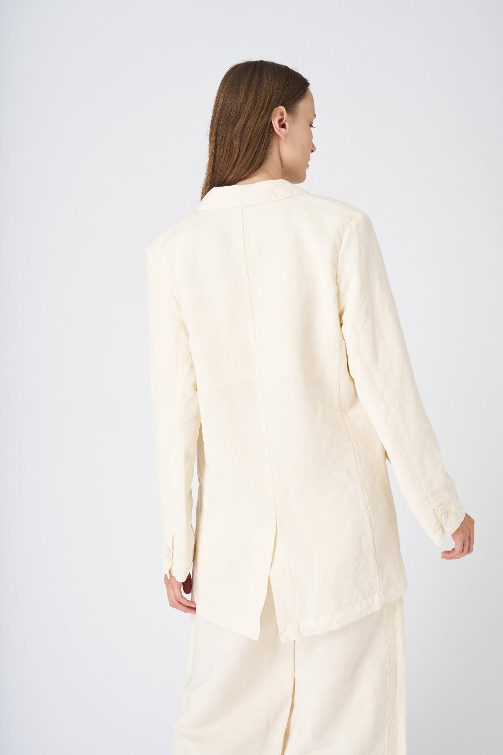 120% Lino Tailored Linen Blazer Sottocosto