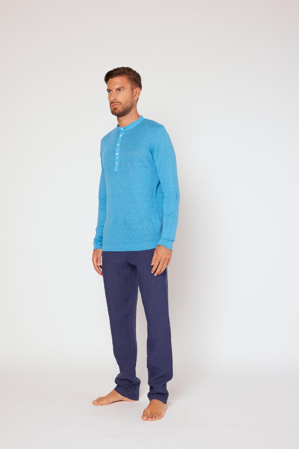 120% Lino Long Sleeve T-Shirt Novità