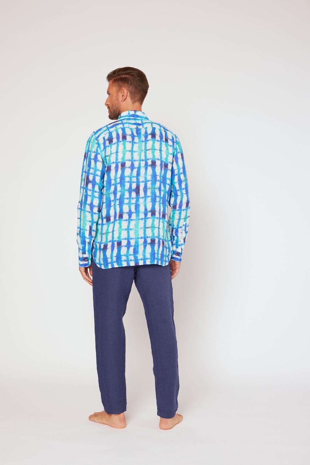 120% Lino Long Sleeve Slim Fit Sconto