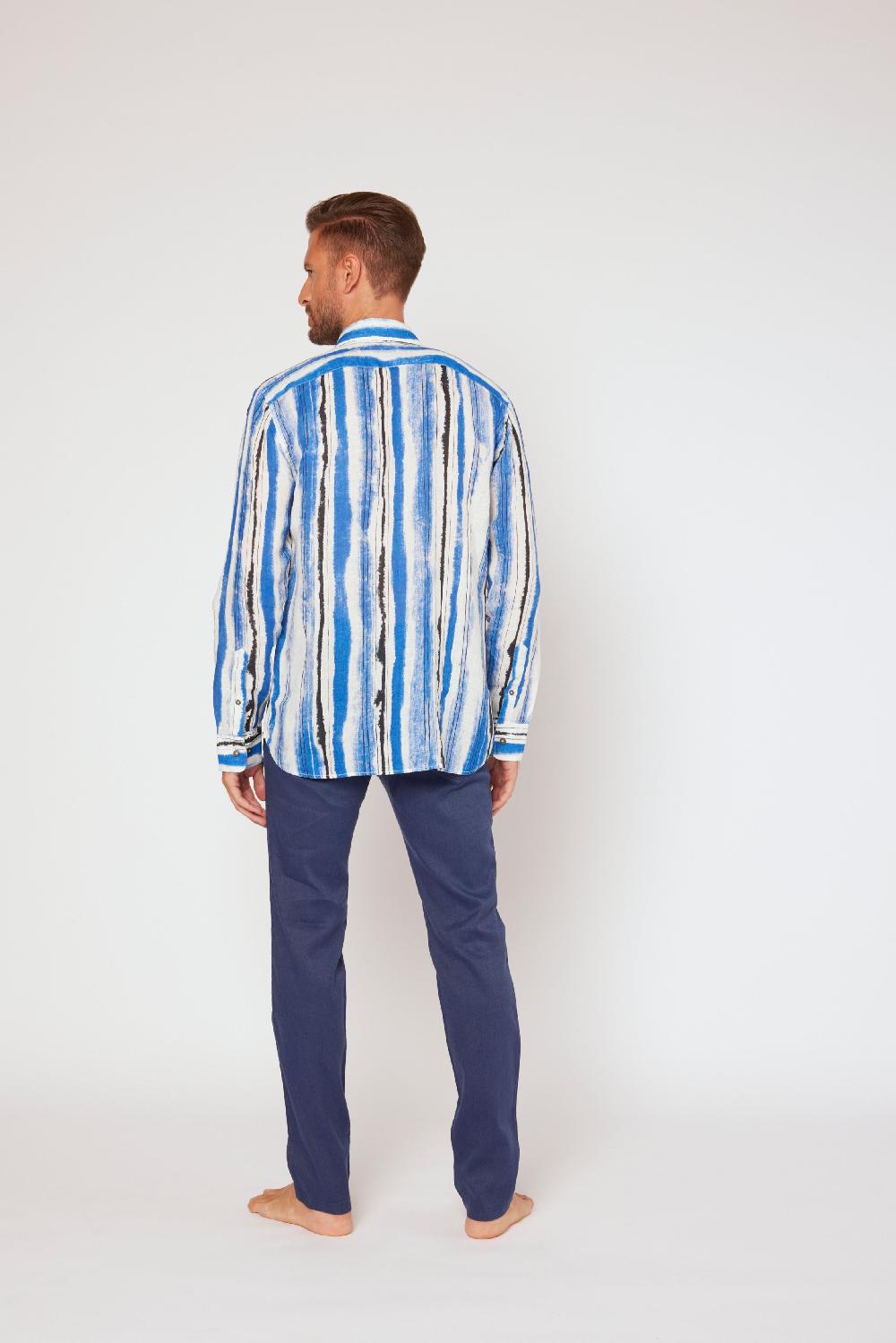 120% Lino Long sleeve slim fit shirt Offerta