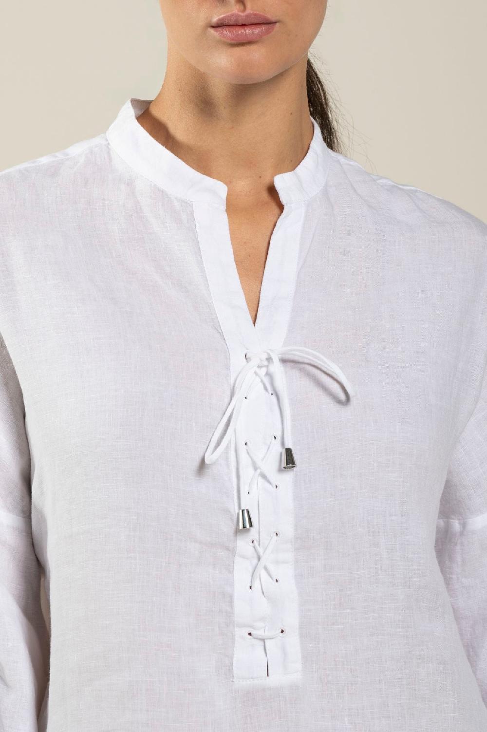 120% Lino Dress With Pockets Spedizione Gratuita