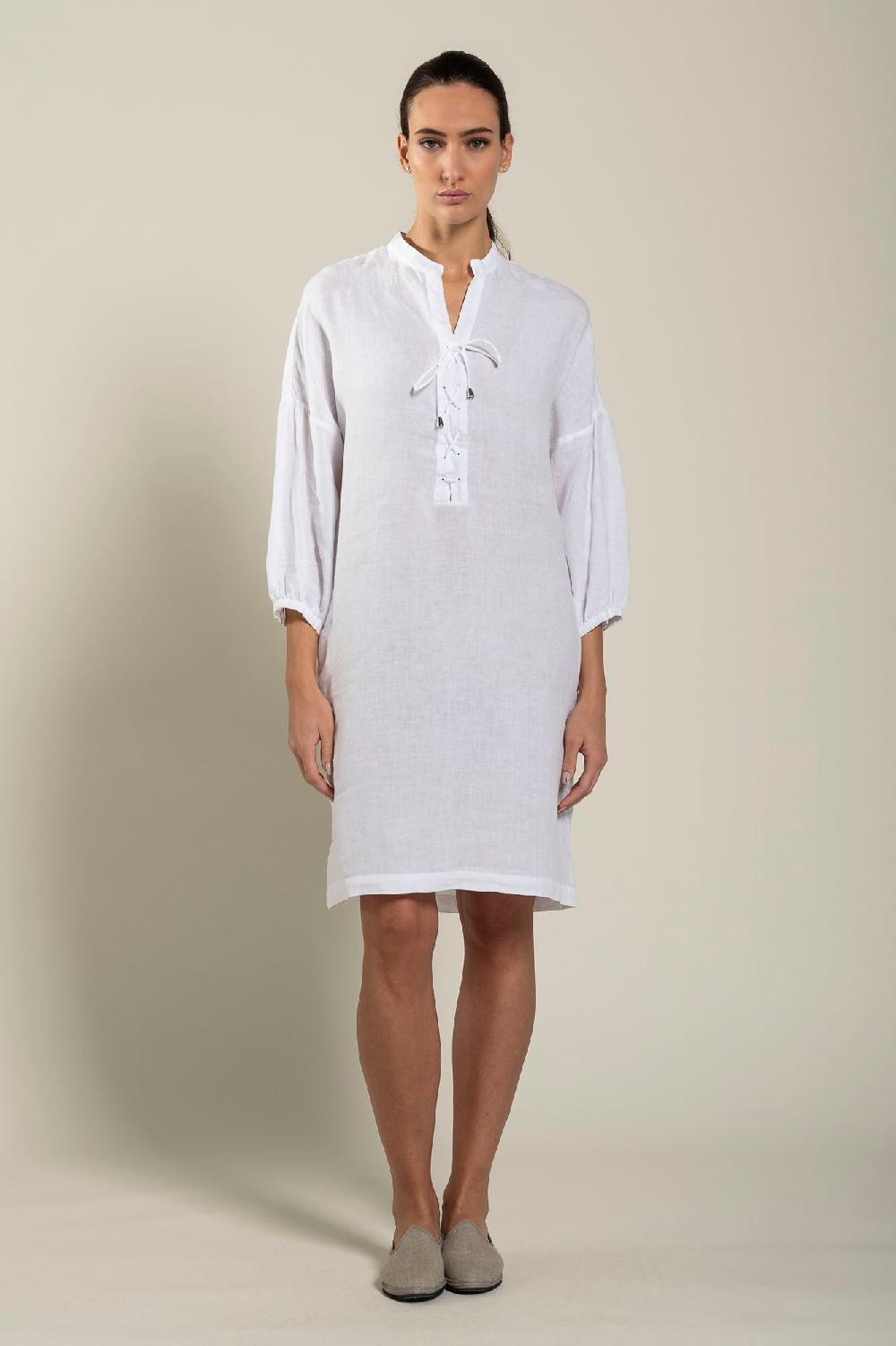 120% Lino Dress With Pockets Spedizione Gratuita