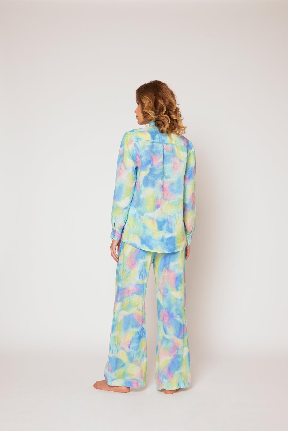 120% Lino Print Blouse Offerta