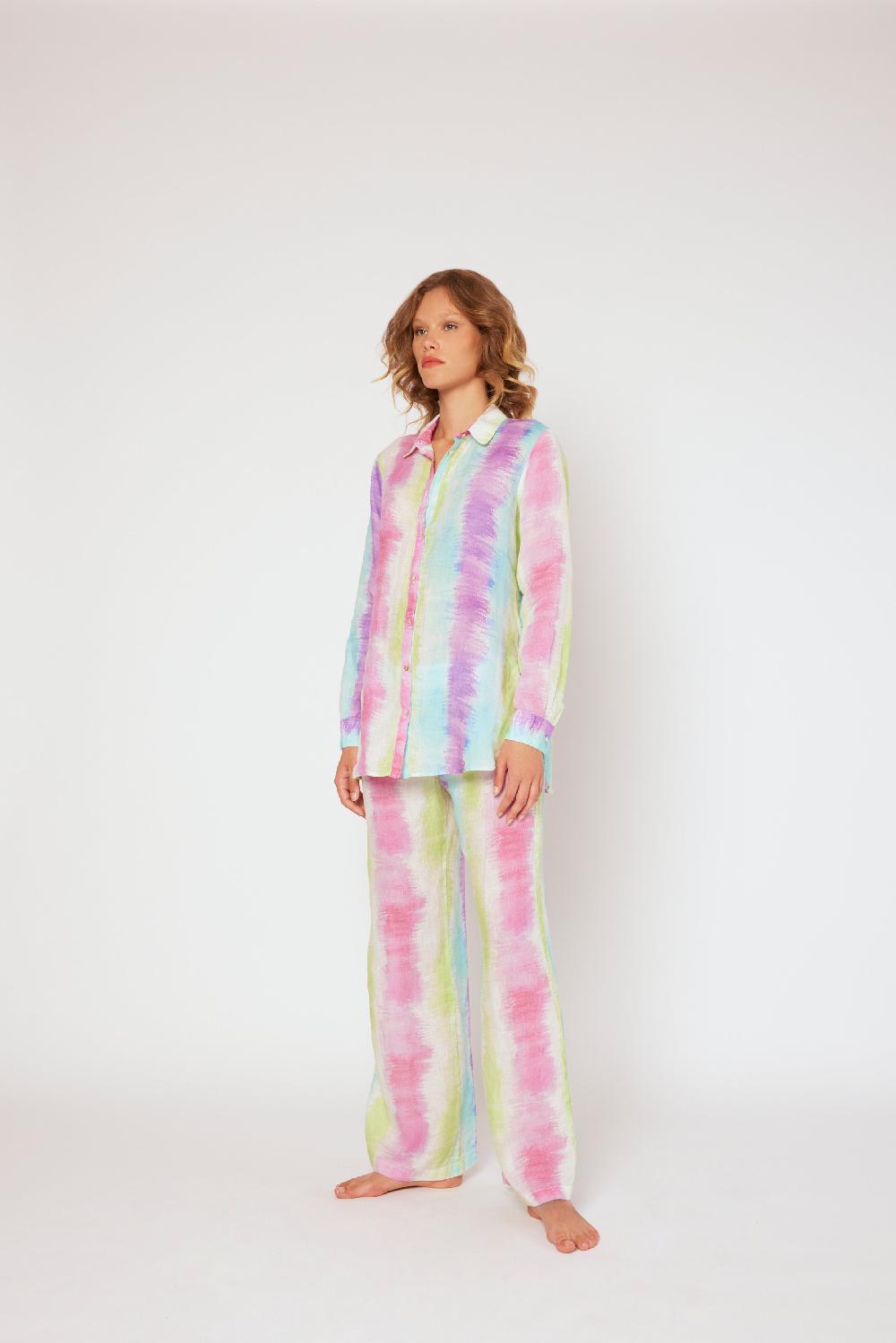 120% Lino Tie Dye Pants Online