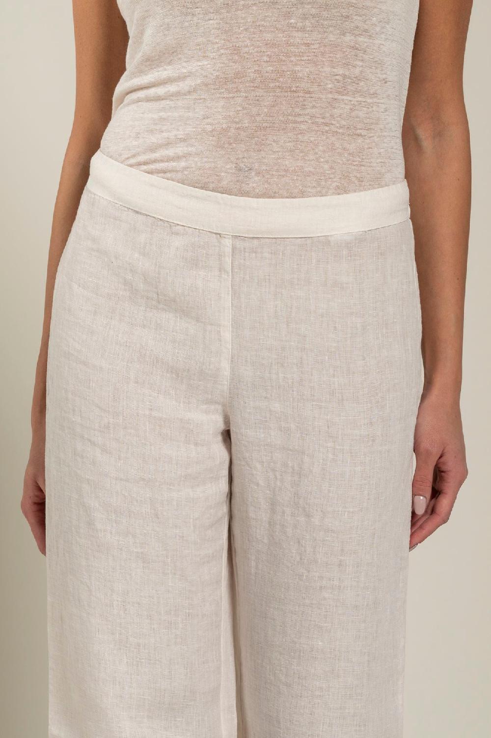 120% Lino Woman Pant High-Waisted 2025