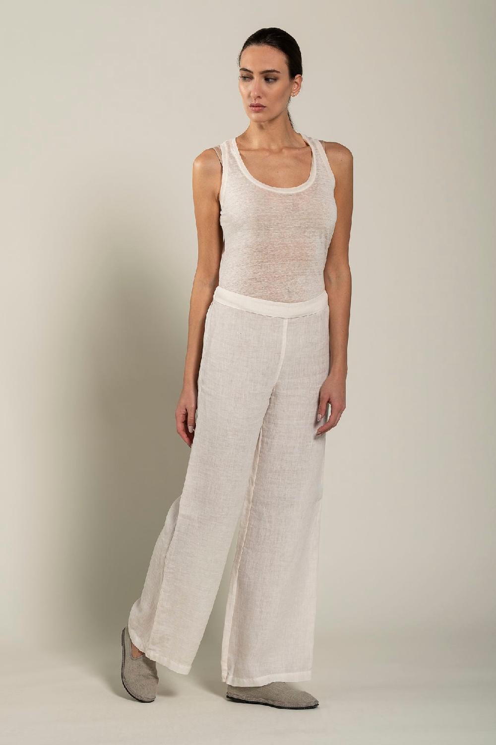 120% Lino Woman Pant High-Waisted 2025