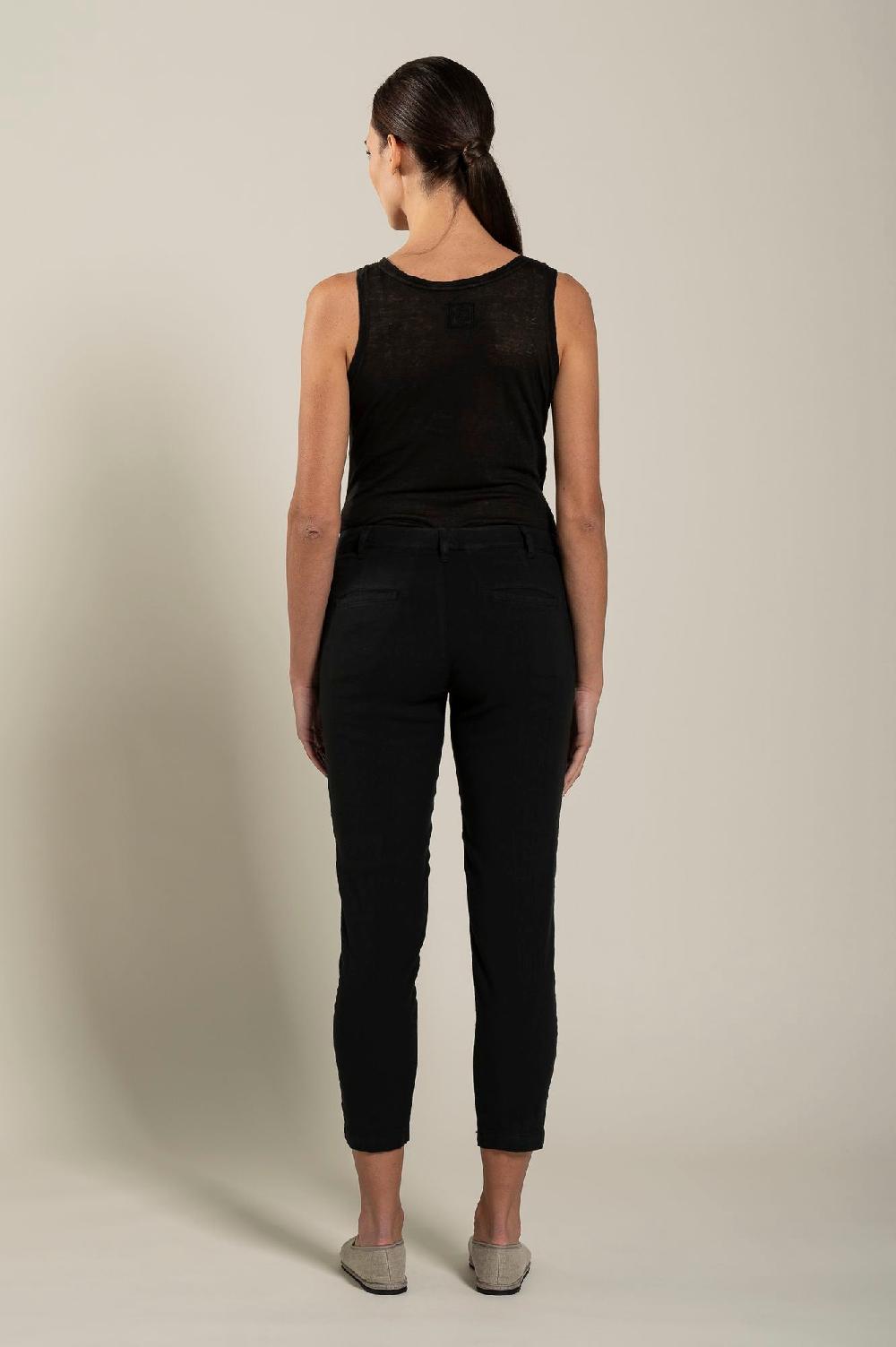 120% Lino Woman Slim-Fit Pant Italia