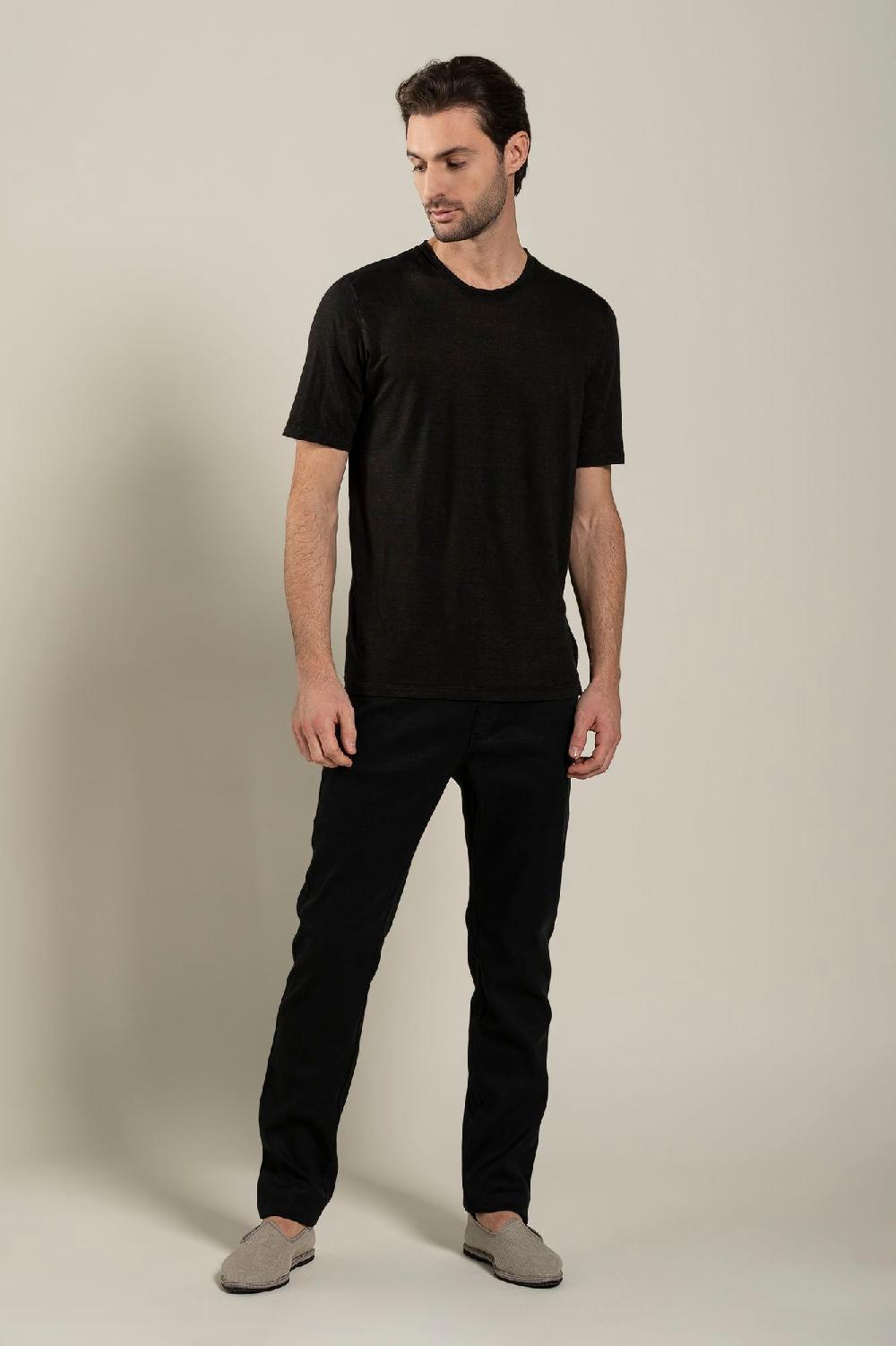 120% Lino Short Sleeve Man T-Shirt Soddisfazione Garantita