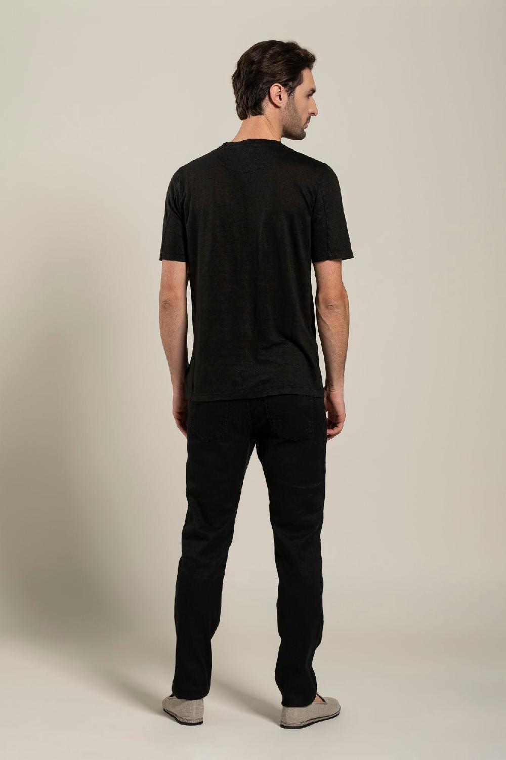 120% Lino Short Sleeve Man T-Shirt Soddisfazione Garantita