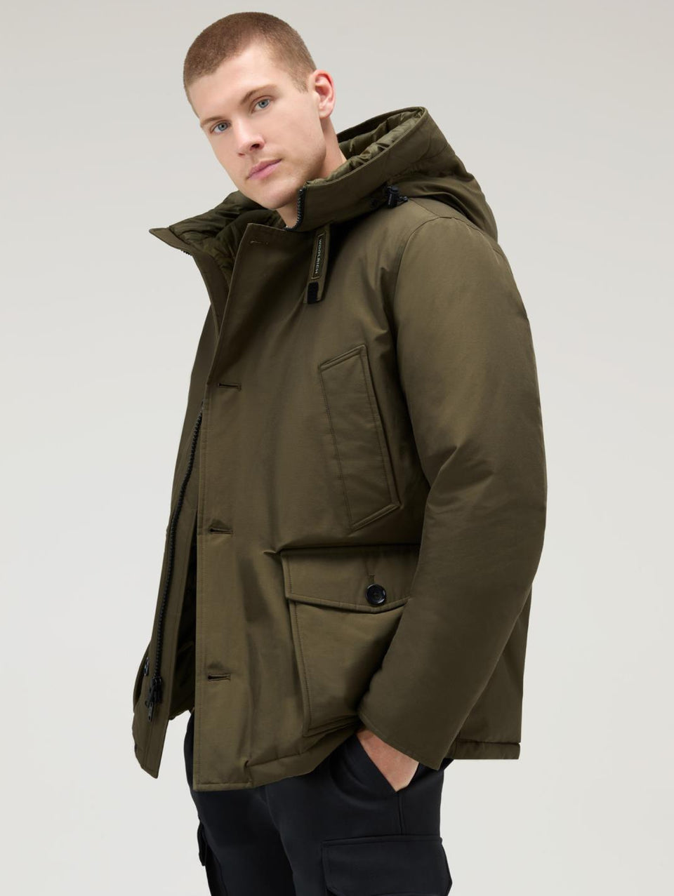 WOOLRICH Parka Arctic Anorak in Ramar Verde Moda