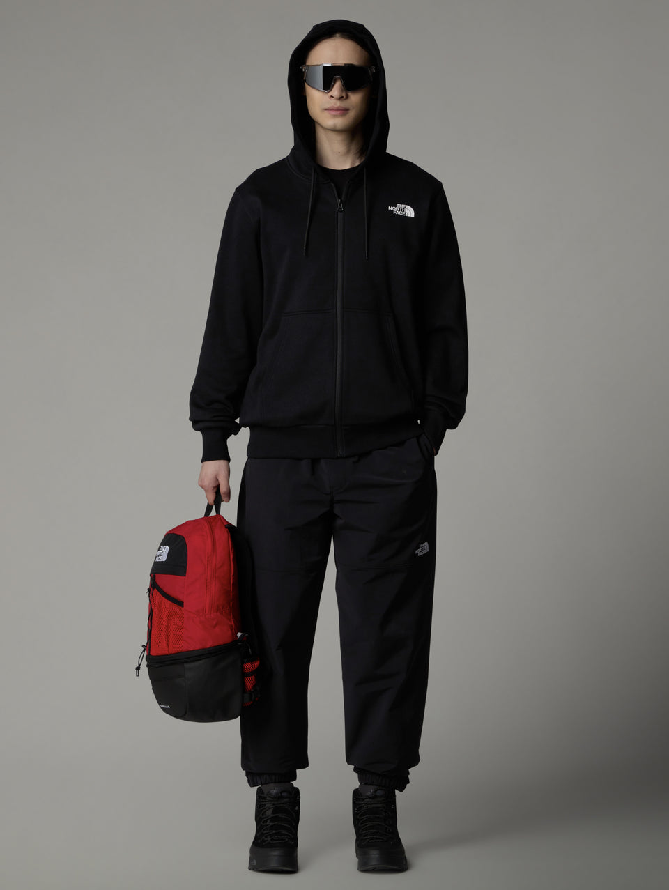 THE NORTH FACE Felpa con Cappuccio e Cerniera Nero 2025