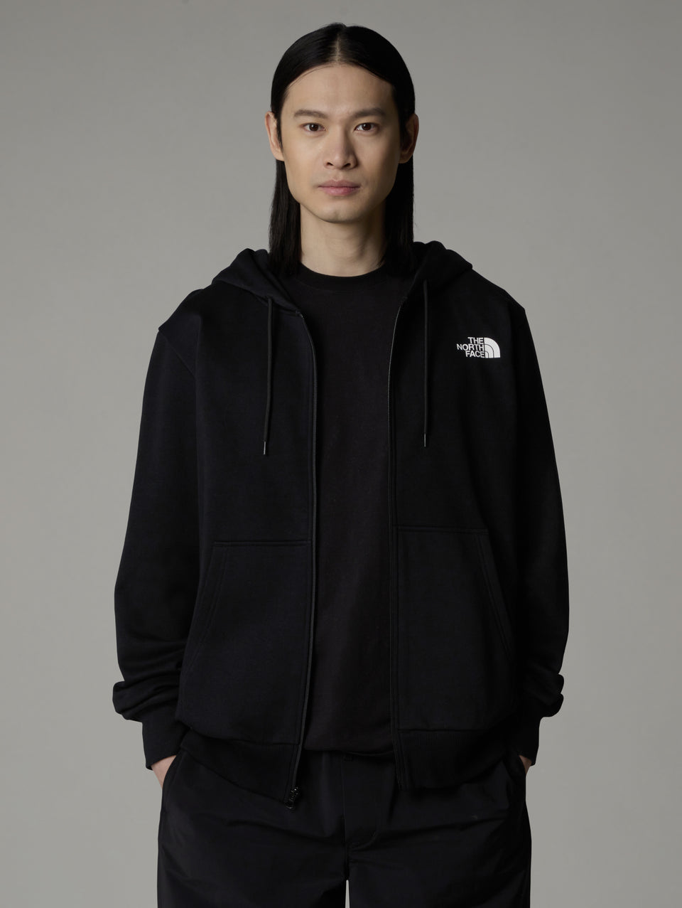 THE NORTH FACE Felpa con Cappuccio e Cerniera Nero 2025