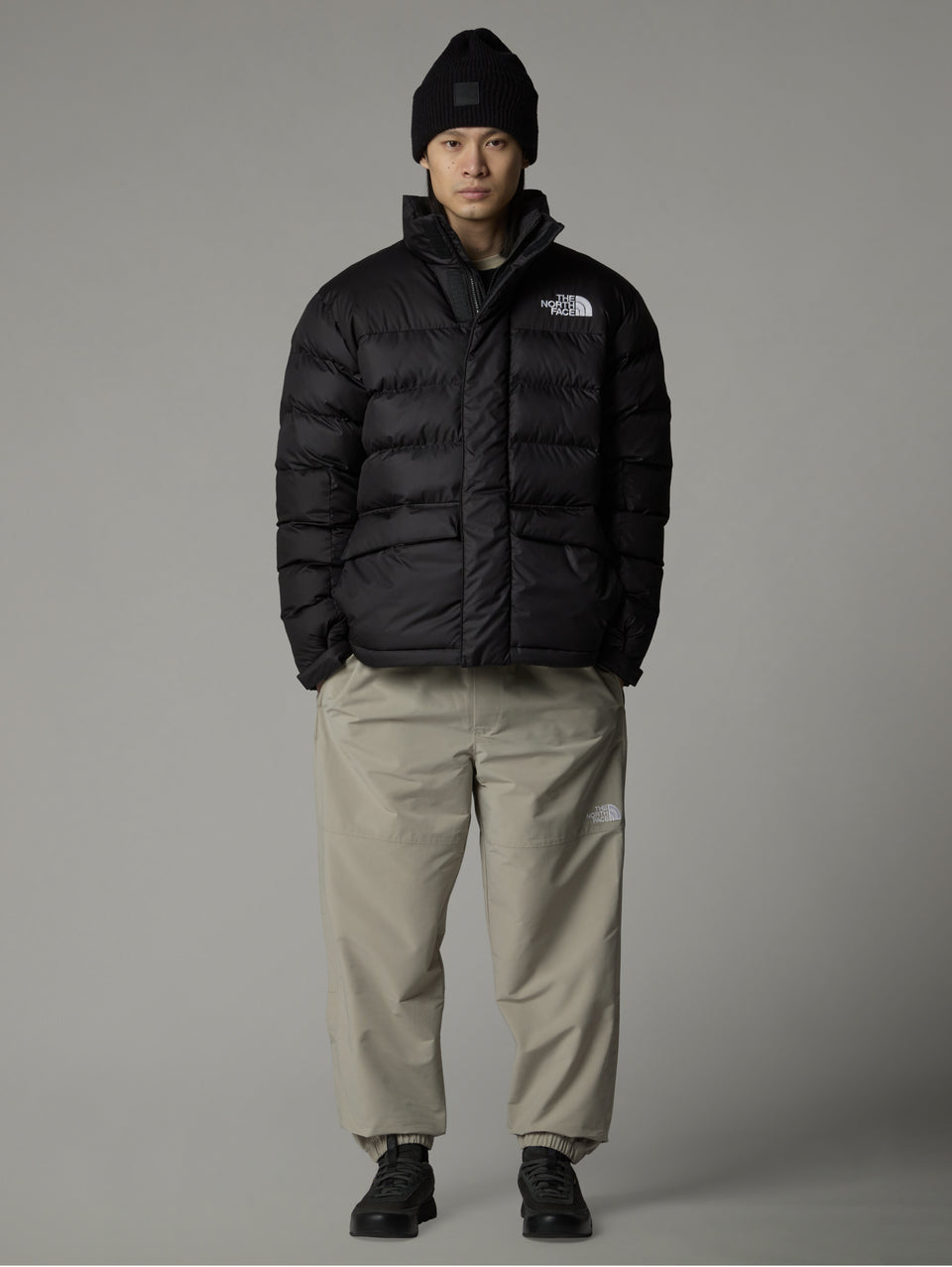 THE NORTH FACE Giaccone Color Block Imbottito Limbara Nero In Linea