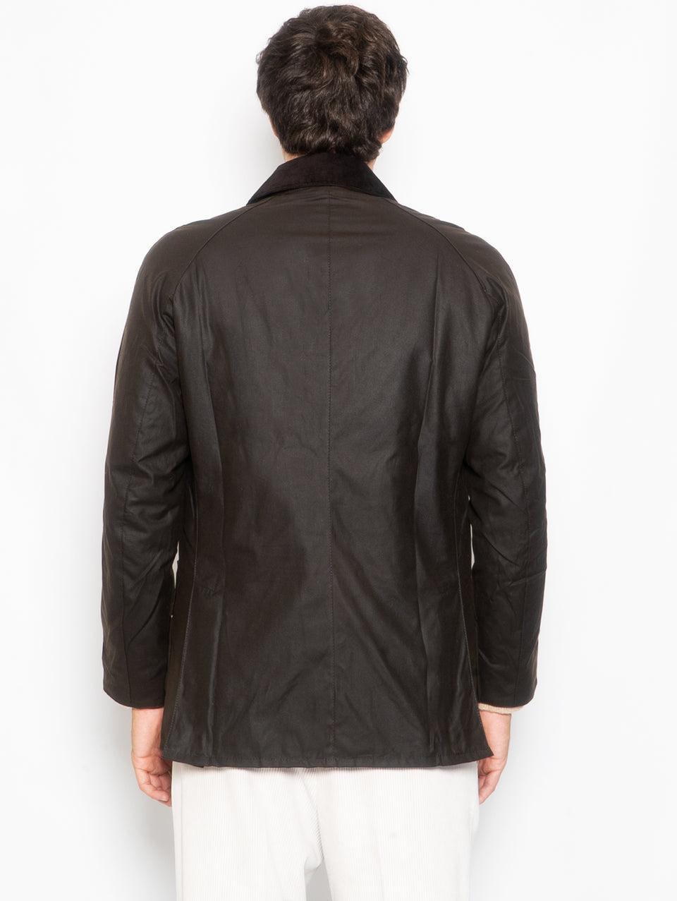 BARBOUR Giacca Ashby in Cotone Cerato Oliva Spedizione Gratuita