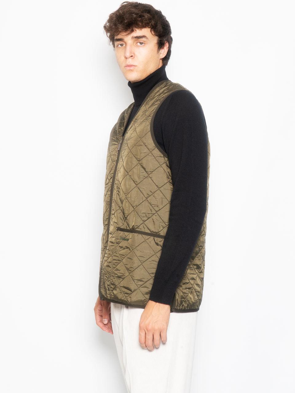 BARBOUR Gilet trapuntato Polarquilt Verde Pezzi Unici