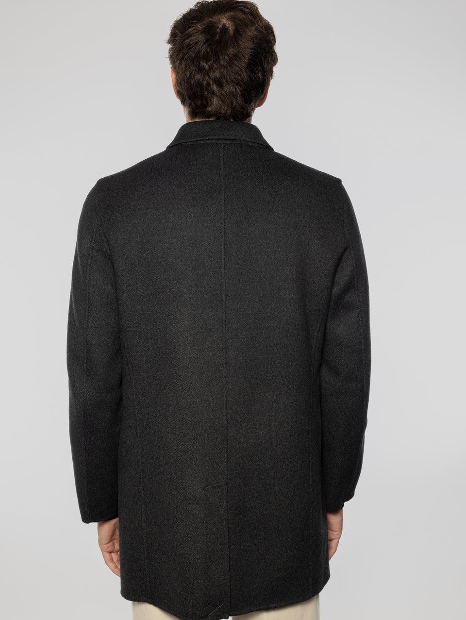 PALTò Cappotto Monopetto in Double Alfredo Grigio Promozione Limitata