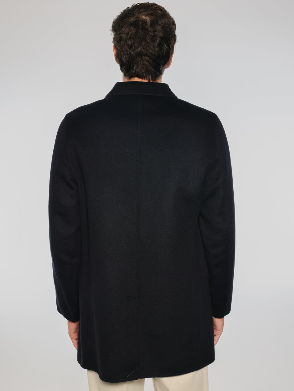 PALTò Cappotto Monopetto in Double Alfredo Blu Fino Al -60%