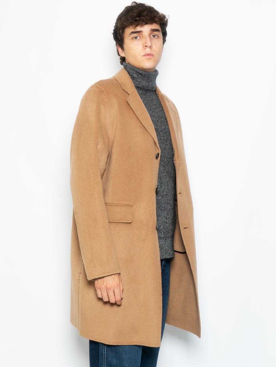 AMARANTO Cappotto Monopetto Tre Quarti Biscotto Sottocosto