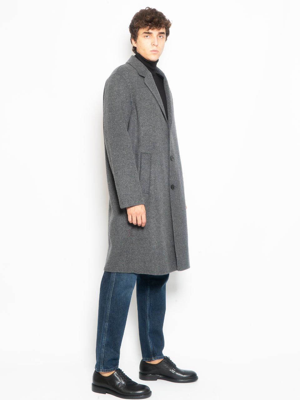 AMARANTO Cappotto Over Fit Monopetto Sfoderato Piombo Convenienza