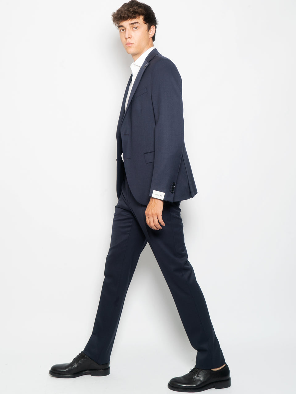 PAOLONI Completo in Lana Stretch Slim Blu 2025