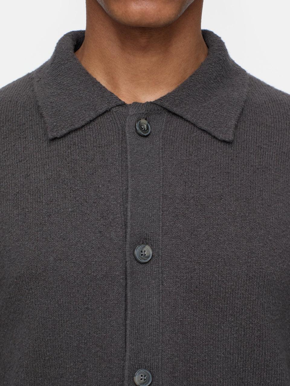 CLOSED Cardigan in Cotone Effetto Spazzolato Marrone Vendita