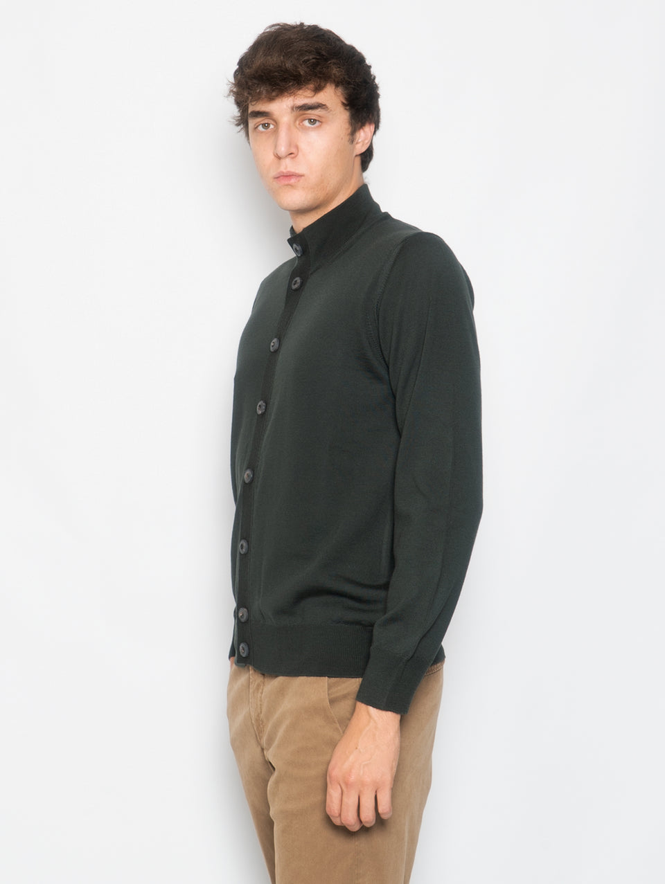 ALPHA STUDIO Cardigan con Bottoni in Merinos Selva Soddisfazione Garantita