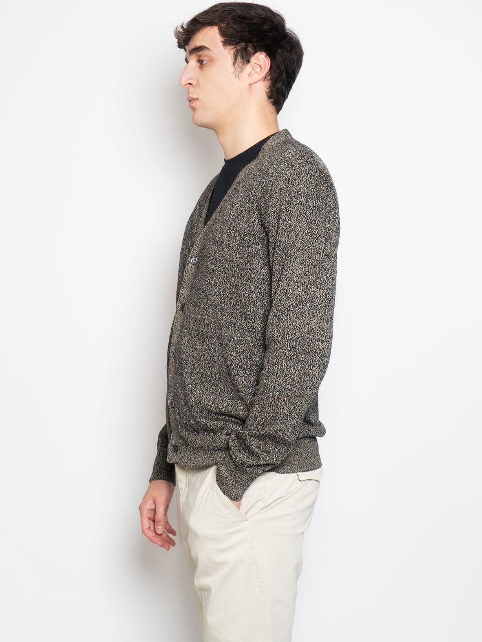 BARENA VENEZIA Cardigan Mélange Nero Affare Del Giorno
