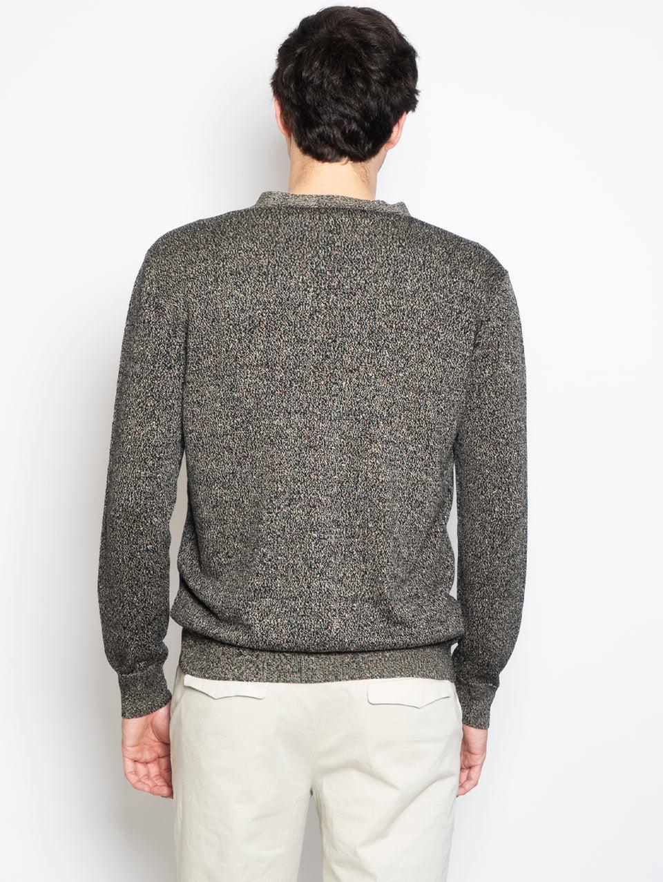 BARENA VENEZIA Cardigan Mélange Nero Affare Del Giorno