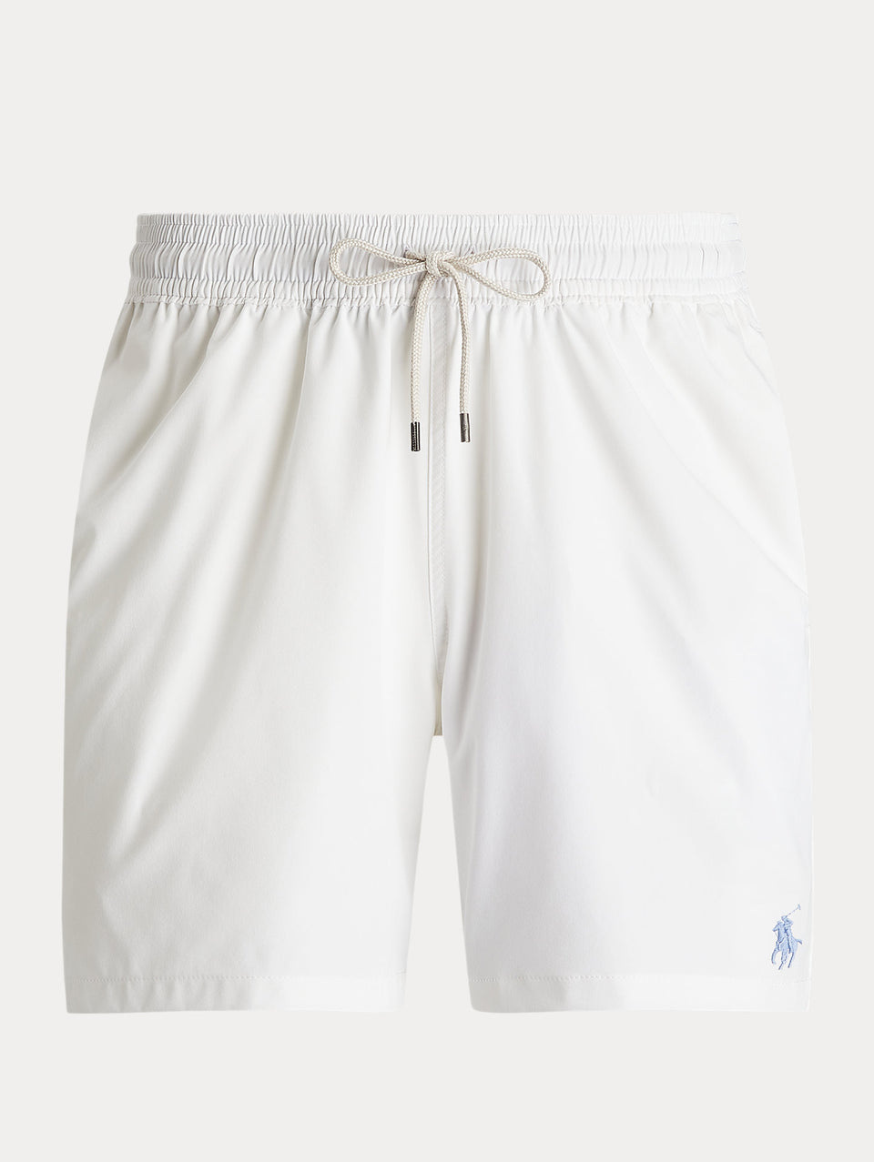 RALPH LAUREN Boxer da Mare Tinta Unita Traveler Bianco Presa