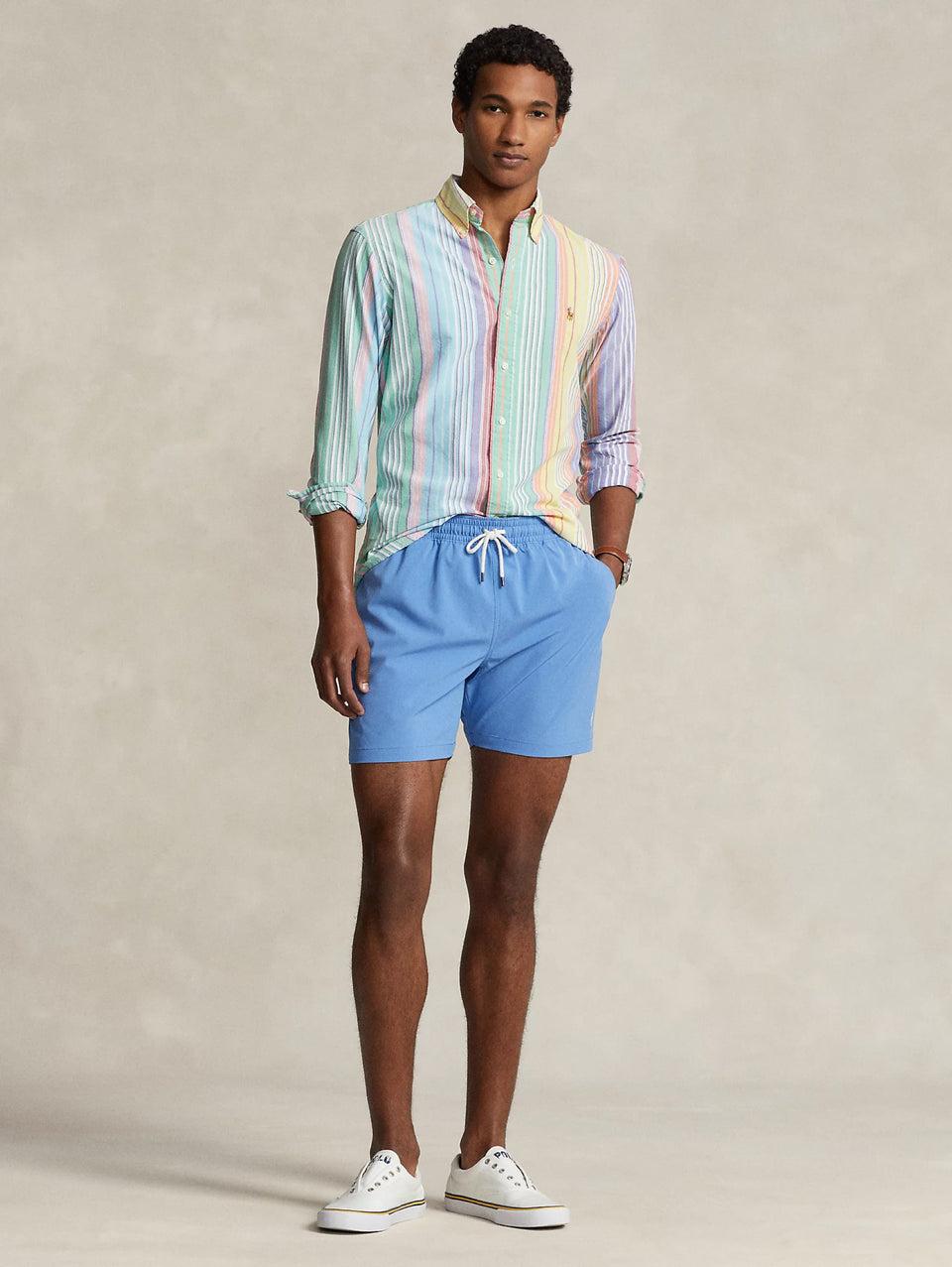 RALPH LAUREN Boxer da Mare Stretch Blu Economico