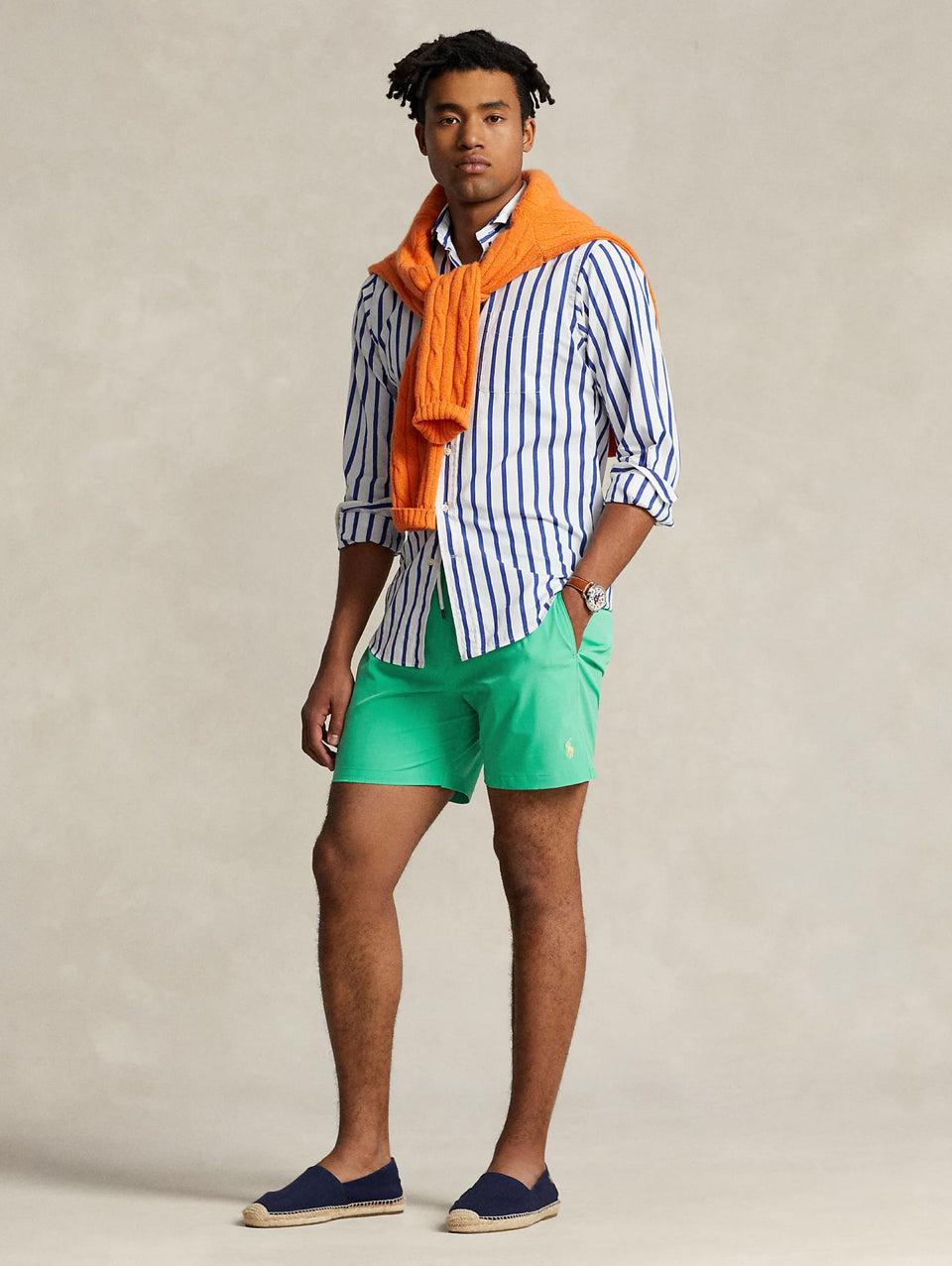 RALPH LAUREN Boxer da Mare Stretch Verde Menta Online