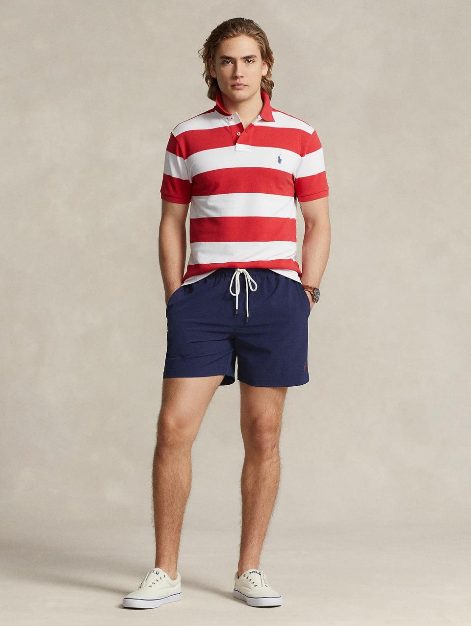 RALPH LAUREN Boxer da Mare Stretch Blu Navy In Vendita