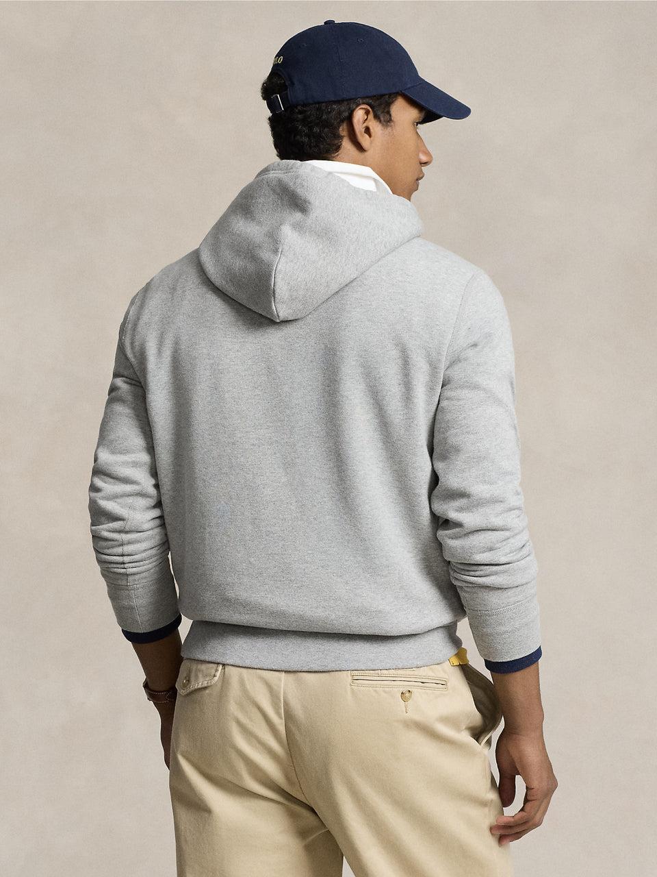 RALPH LAUREN Felpa con Cappuccio Grigio Economico