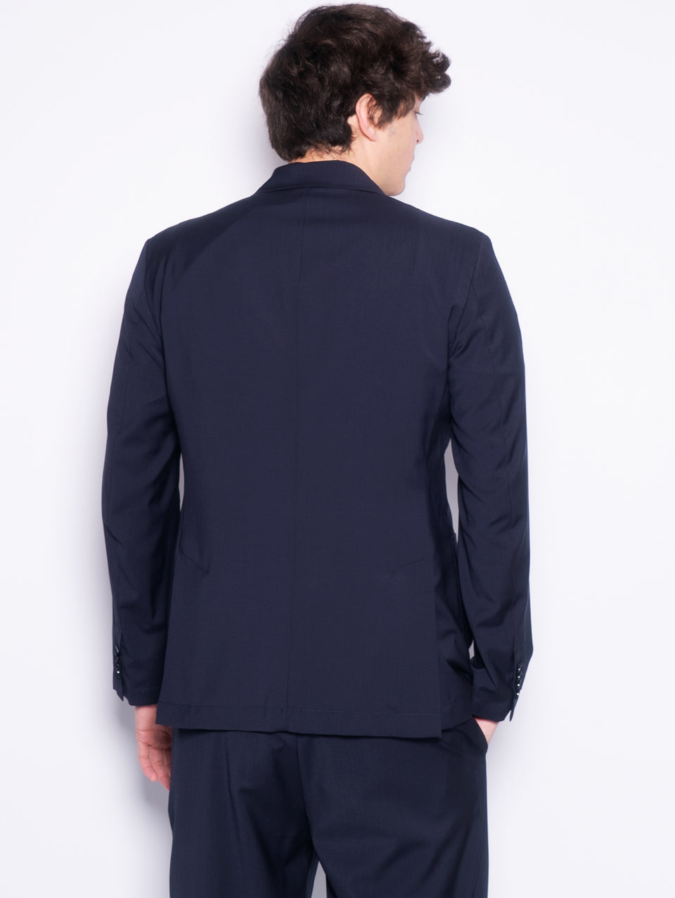 BARENA VENEZIA Giacca Doppio Petto Sfoderata Siroco Blu Navy Nuovo