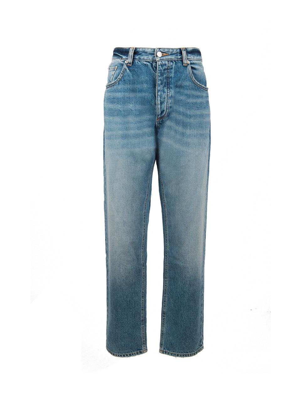 ICON DENIM Jeans Gamba Larga Kanye Blu Presa