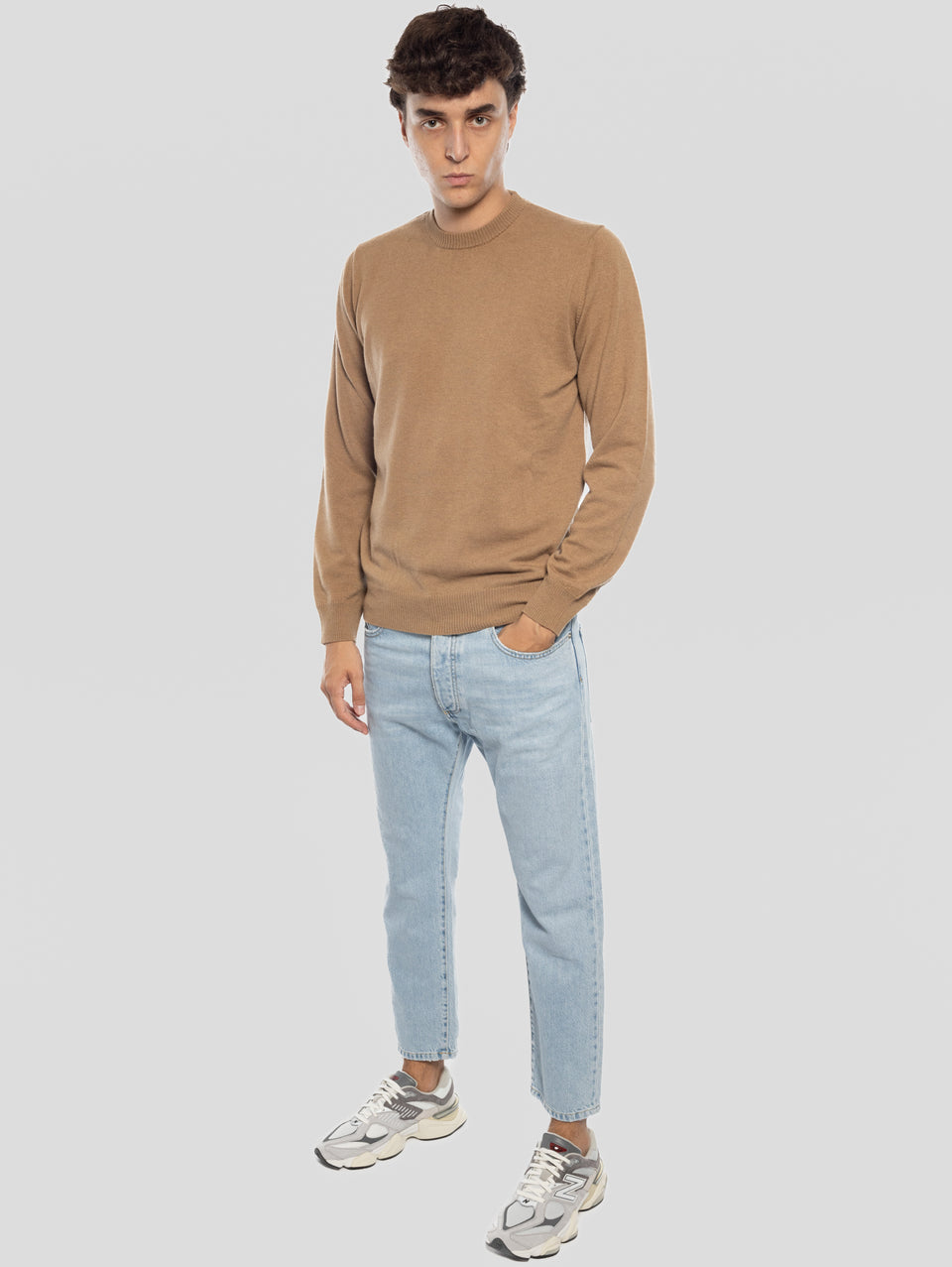 ICON DENIM Jeans Josh Gamba Dritta Blu Chiaro Sconto