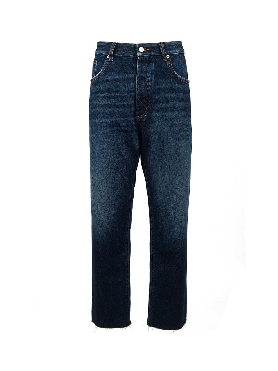 ICON DENIM Jeans Josh con Orlo Sfrangiato Blu Offerta